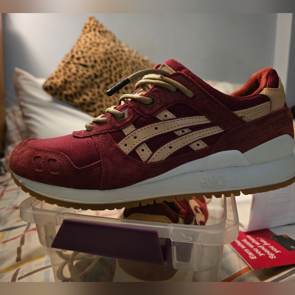ACICS GEL-LYTE 3  RED SUEDE - Picture 10 of 14